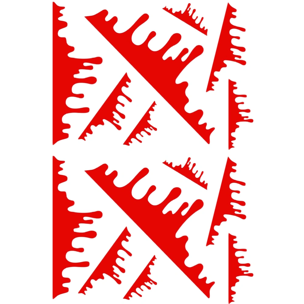 2 Sheets Blood Dripping Auto Stickers Light Bumper Decal Halloween Car Sticker