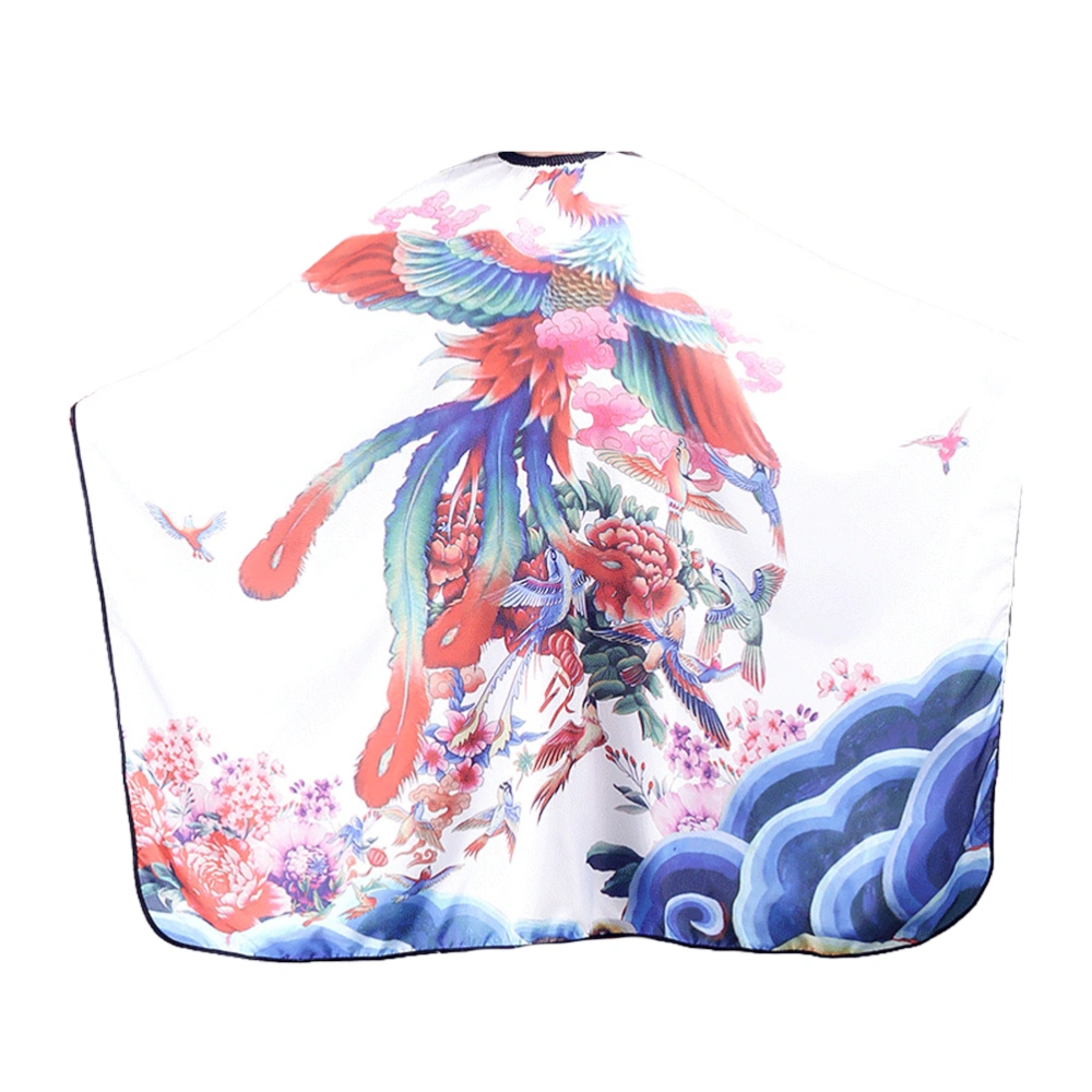 1Pc Chinoiserie Adults Salon Apron Barber Shawl Hair Cutting Cape Colorful Printing Hairdressing Cape Hair Salon Barber Shop Supplies