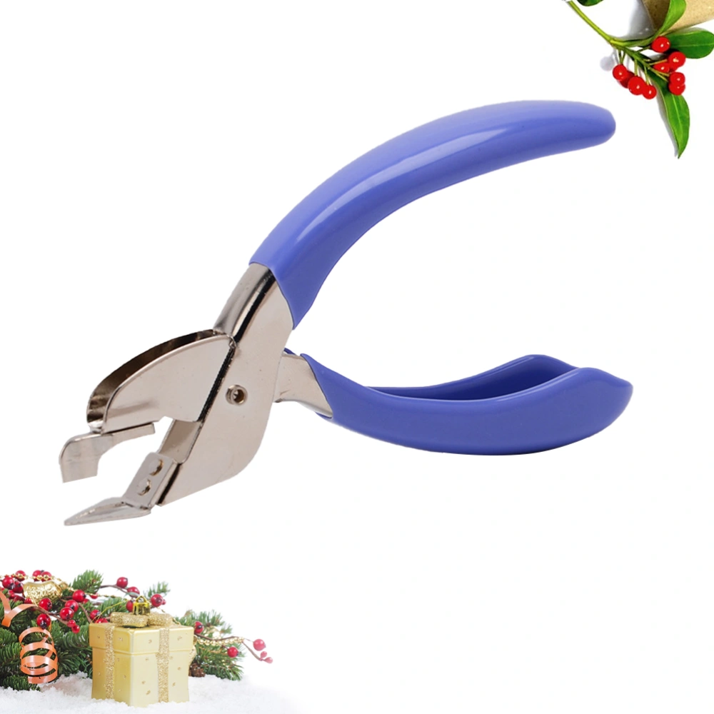 Office Stapler Remover Universal Handheld Nail Puller Stapler Removal Clip (Blue)