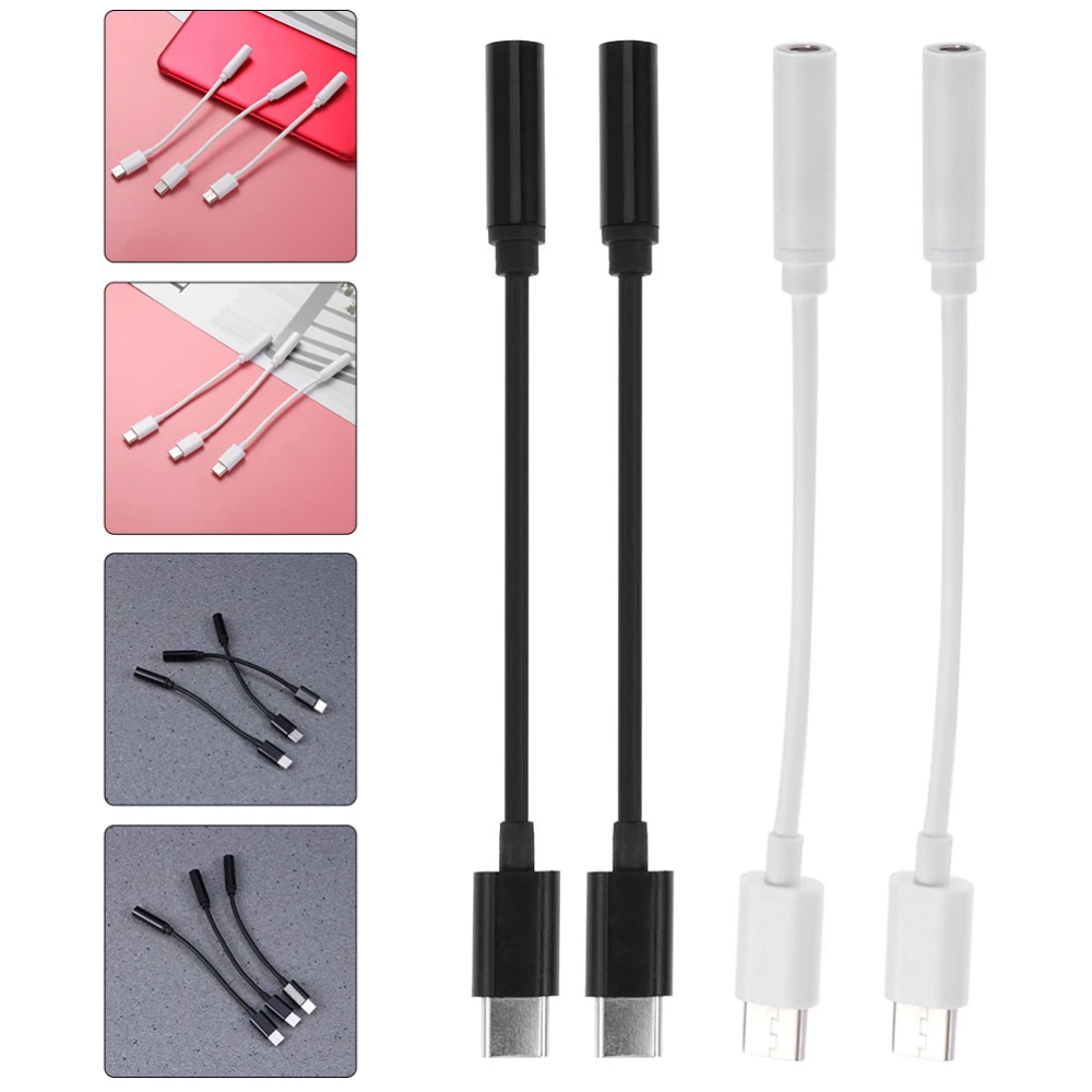 6Pcs Type-C to 3.5mm Audio Adapter Headphone Adapter 3.5mm Aux Jack Audio Adapter