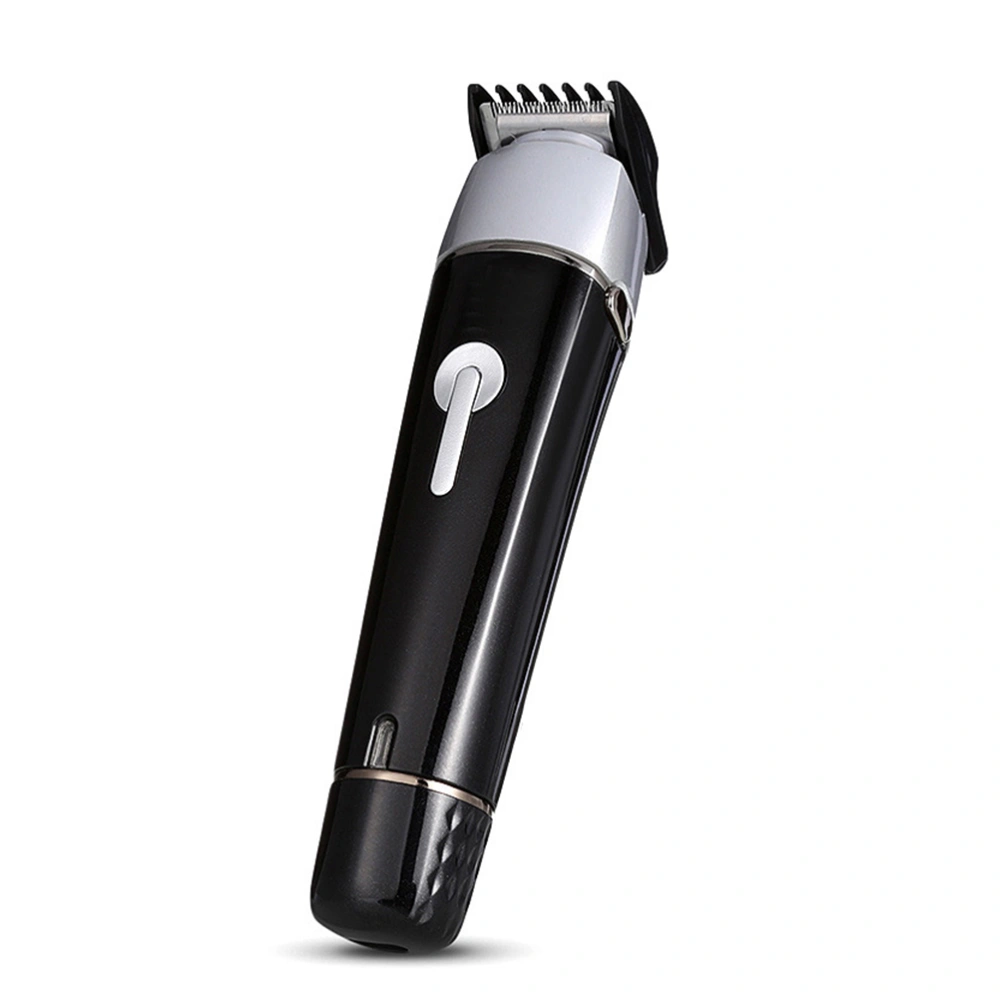 Rechargeable Close Cut Hair Trimmer Cordless Body Grooming Kit for Men and Women Hair Cutting Clipper with Different Tool Bits (Black)