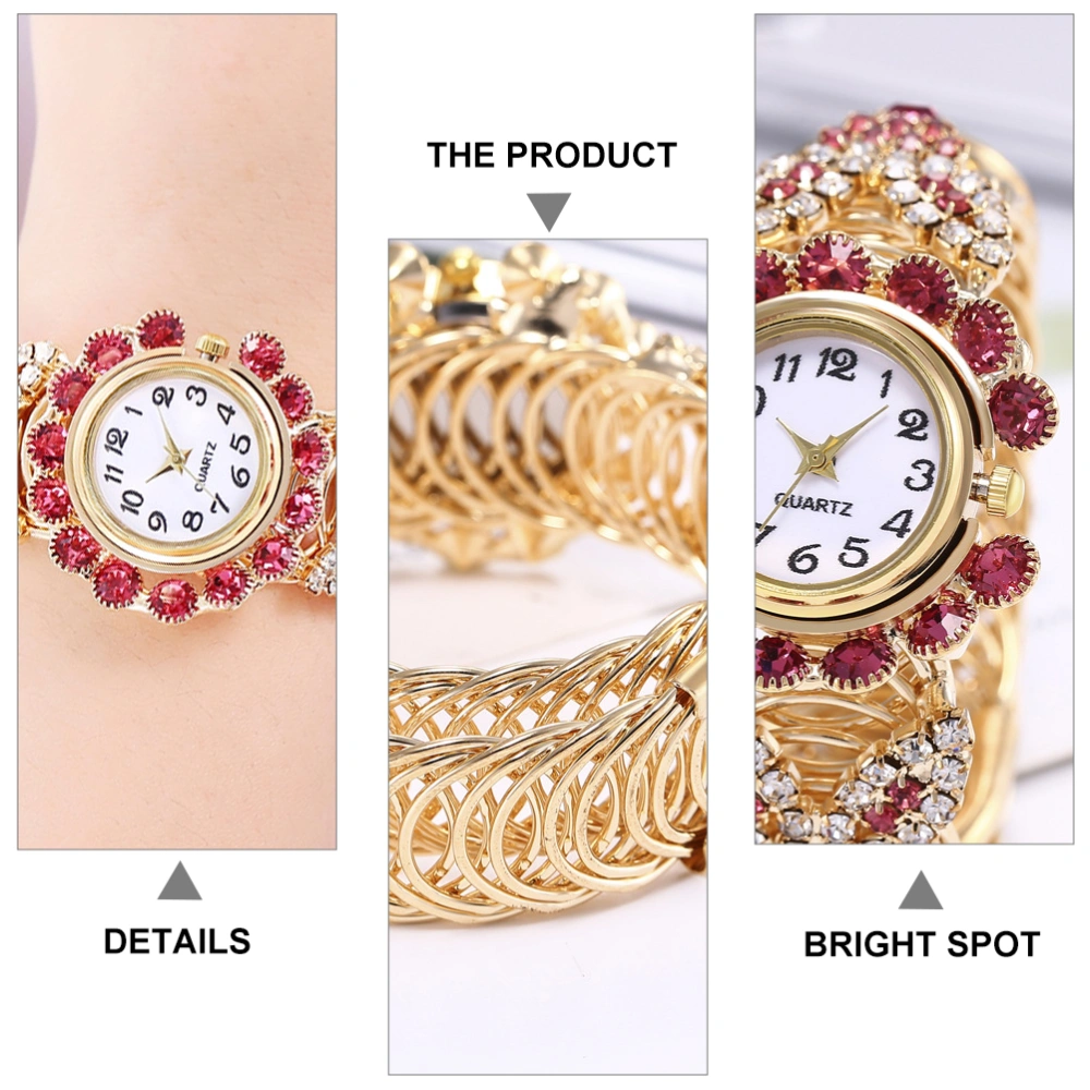 1Pc Fashion Watch Creative Alloy Watch Shiny Quartz Watch for Women Lady