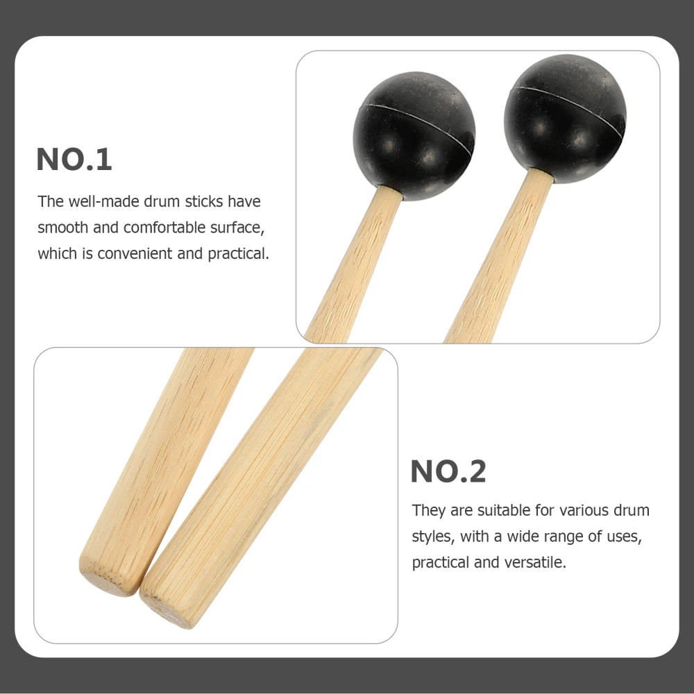 2Pcs Tongue Drum Drumsticks Percussion Instrument Sticks Musical Instruments