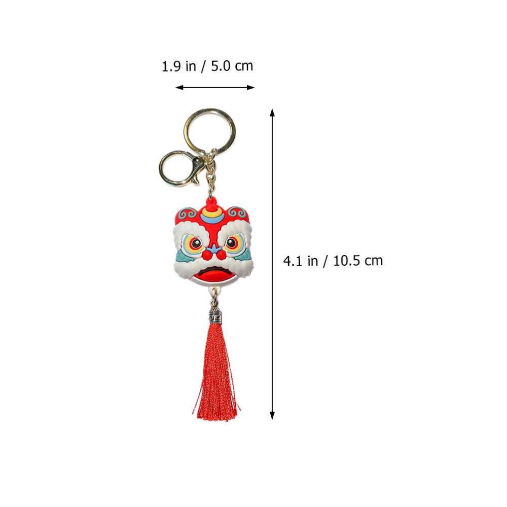 1Pc Dance Lion Keychain Chinese Traditional Dance Pendant Bag Ornament