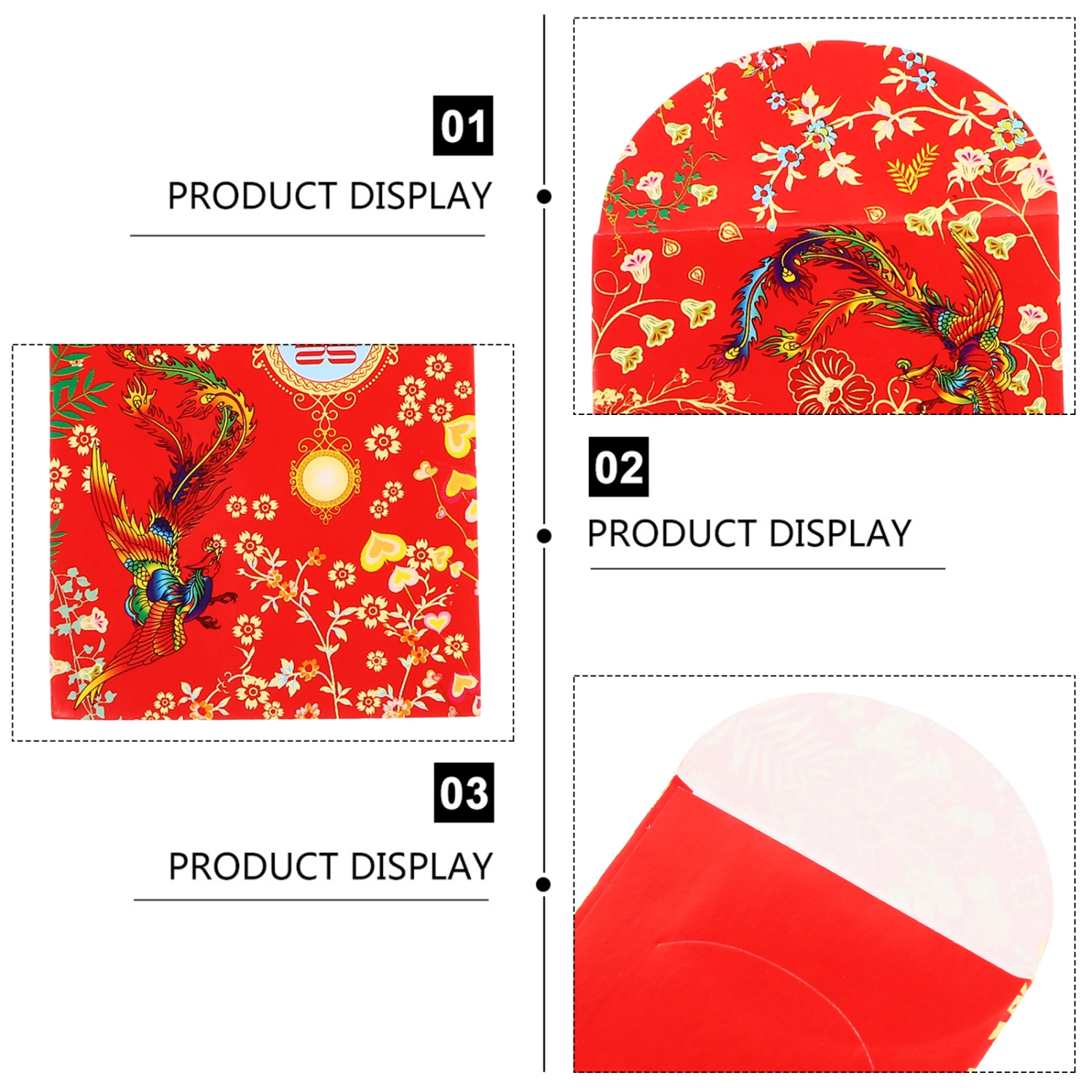 80 Pcs Practical Coin Purses Festive Red Envelopes Wedding Gift Money Bags