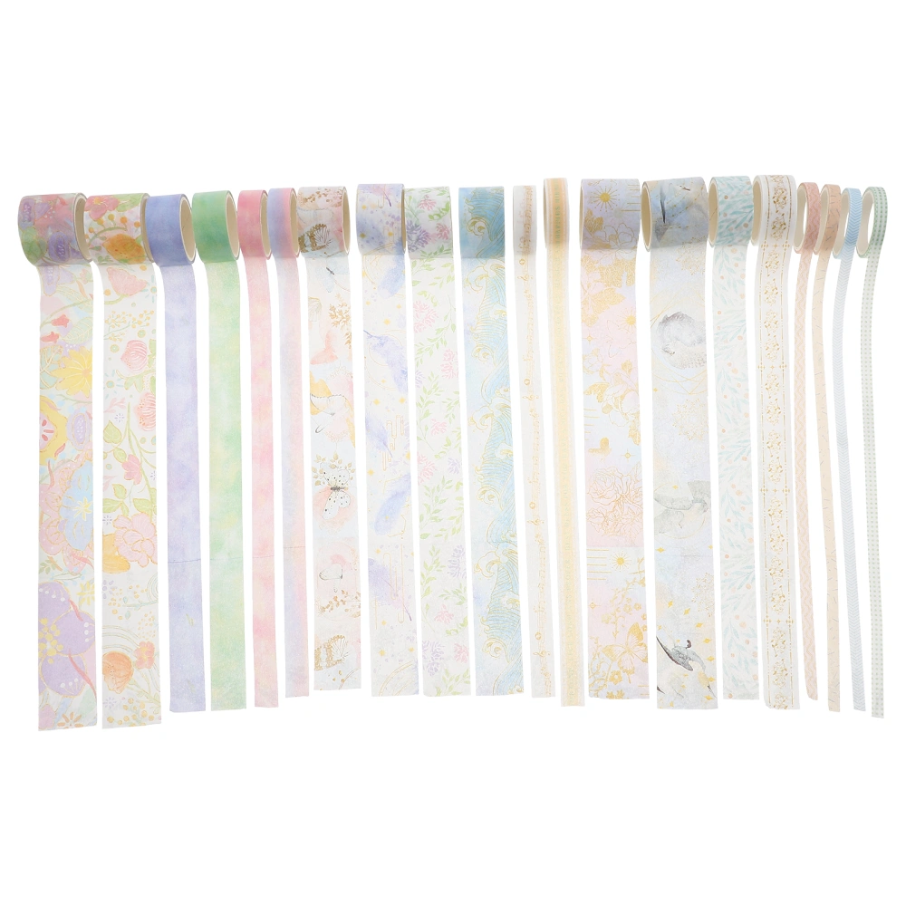 20 Rolls of Decorative Washi Tapes Adhesive Tapes Washi DIY Planner Scrapbook Tapes