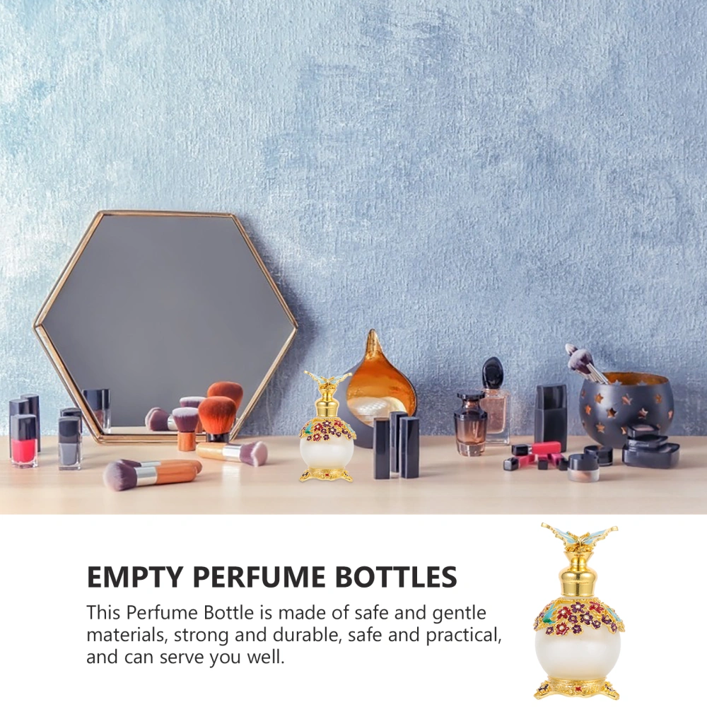 Empty Perfume Bottle Exquisite Fragrance Bottle Butterflies Design Perfume Bottle Adornment