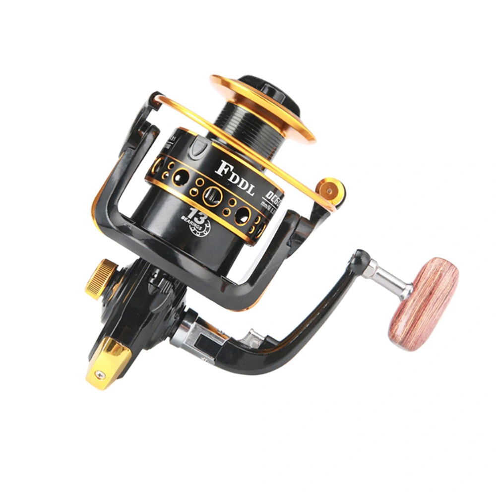 13 Shaft Fishing Reel Aluminum Fishing Reel for Saltwater or Freshwater Fishing (Black 7000)