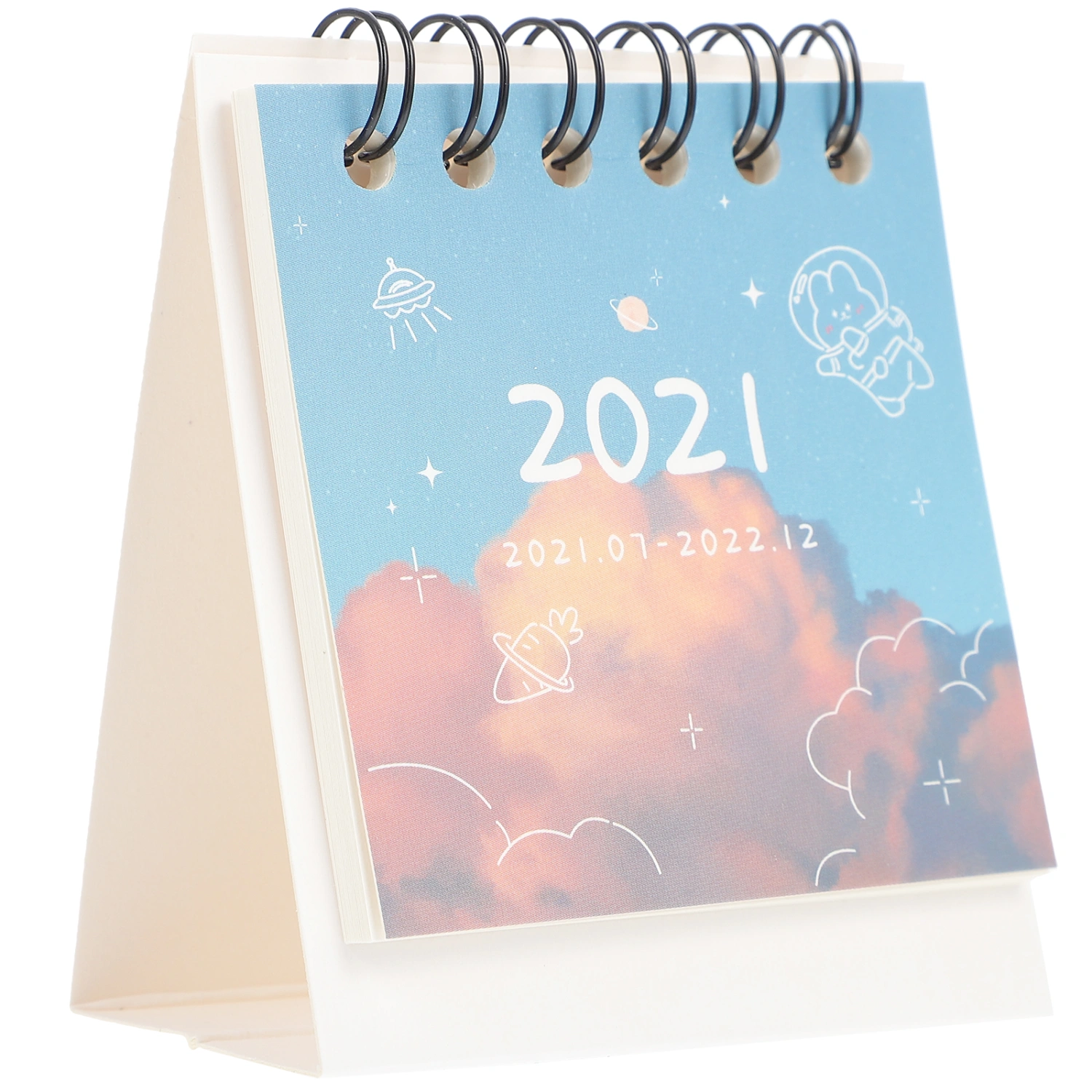1Pc Useful 2022 Desk Calendar Fashion Desktop Calendar Stand up Desk Calendar