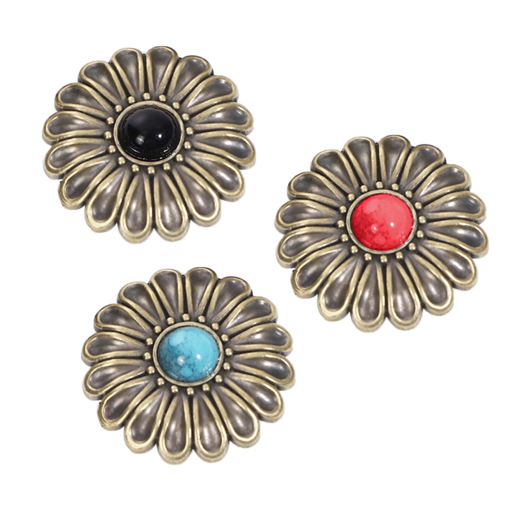 3PCS DIY Purse Snap Button Leather Snap Fastener Kit Bag Button Buckle