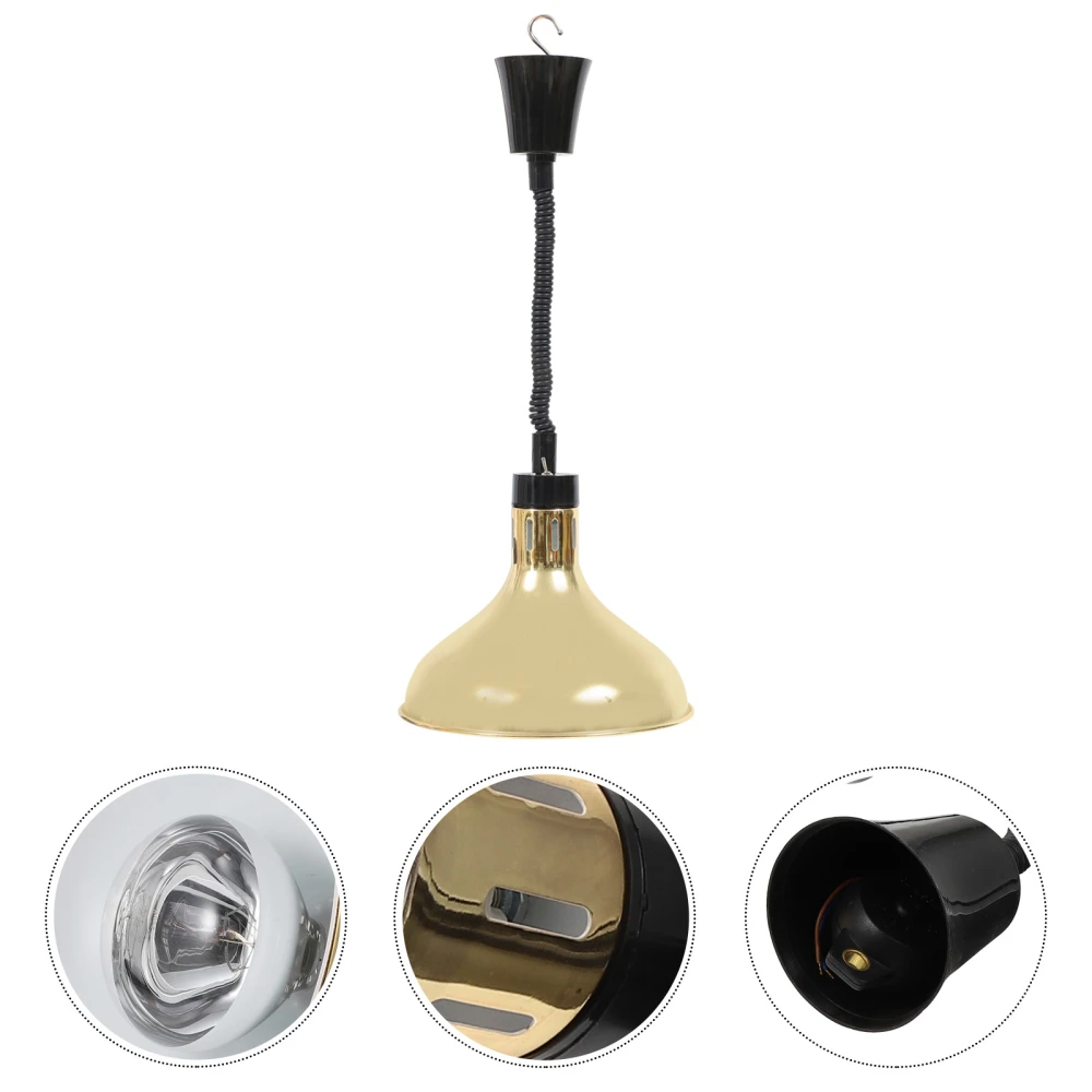 1 Set Buffet Light Hanging Light Warmer Light Single-head Food Heating Lamp