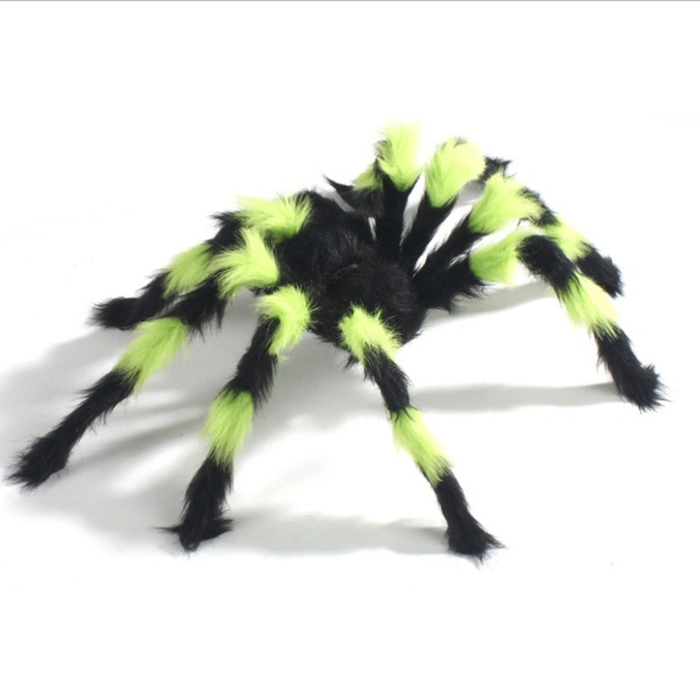 2pcs 30cm Simulation Spider Fake Scary Spooky Halloween Party Decoration Haunted House Prop (Random Color)