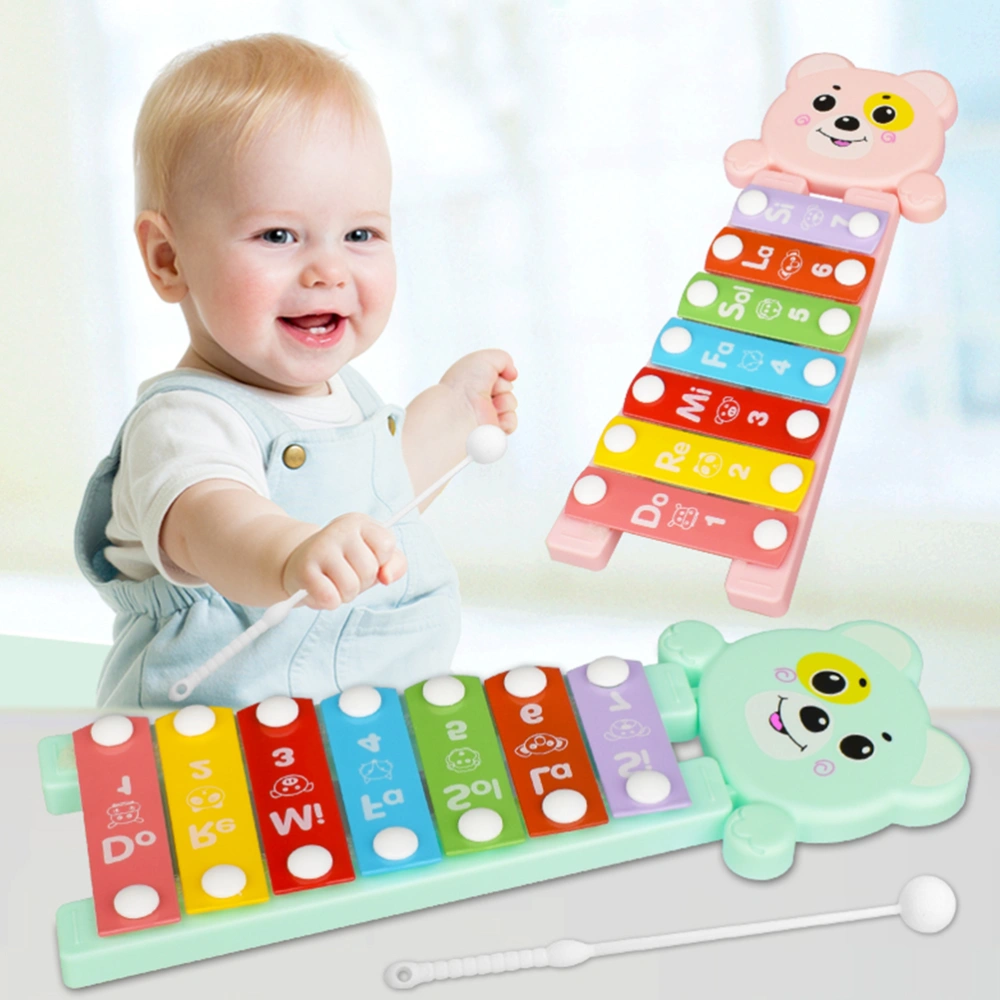 Baby Early Musical Instrument Hand Knock Piano Multicolor Xylophon Develop Music Toy for Children Gifts(Color Randomization)