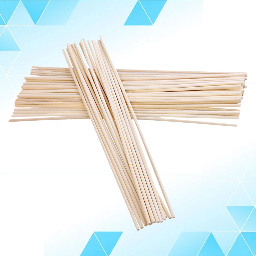 50pcs Rattan Reed Sticks Straight Natural Fragrance Reed Diffuser Aroma Oil Diffuser Rattan Sticks (Ivory)