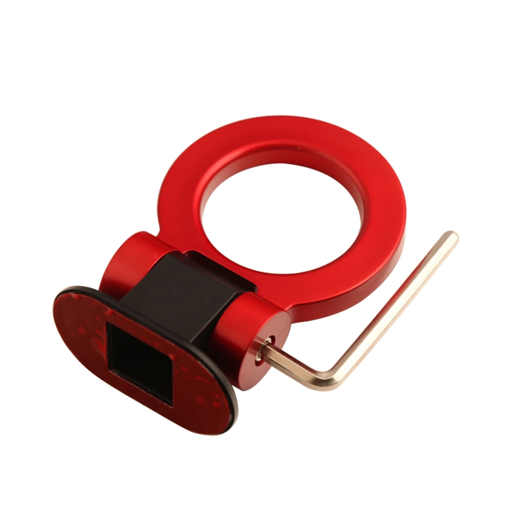 Universal Ring Track Racing Style Tow Hook Decoration For Any Car SUV Truck (Red)