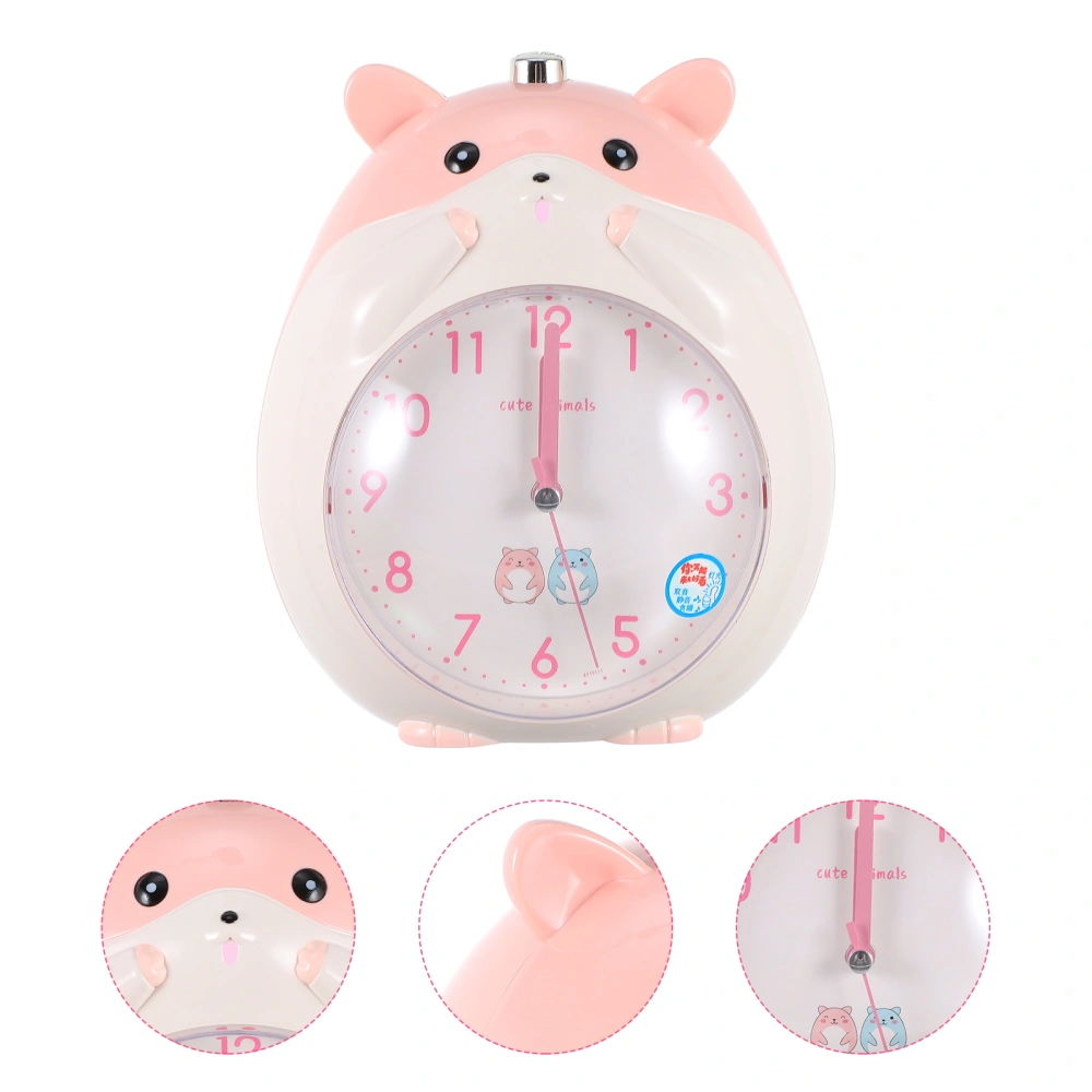 Children Alarm Clock Cartoon Hamster Clock Night Light Alarm Clock for Boys Girl