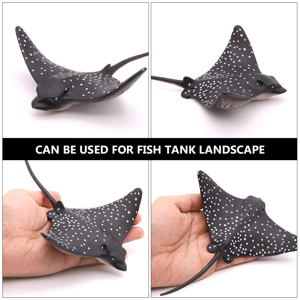 2 Pcs Simulation Sea Animal Models Plastic Fish Tank Adornments Landscape Decor