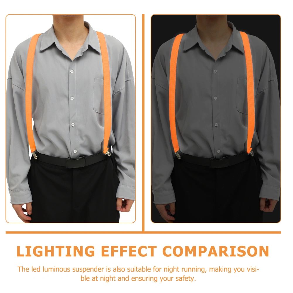 Luminous Suspender Adjustable Pants Strap with Clips for Party Festival