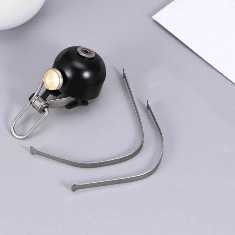 Bike Cycling Handlebar Bell Safety Metal Ring Loud Sound Handlebar Bells Ultra-loud MTB Road Bikes Horns (Black)
