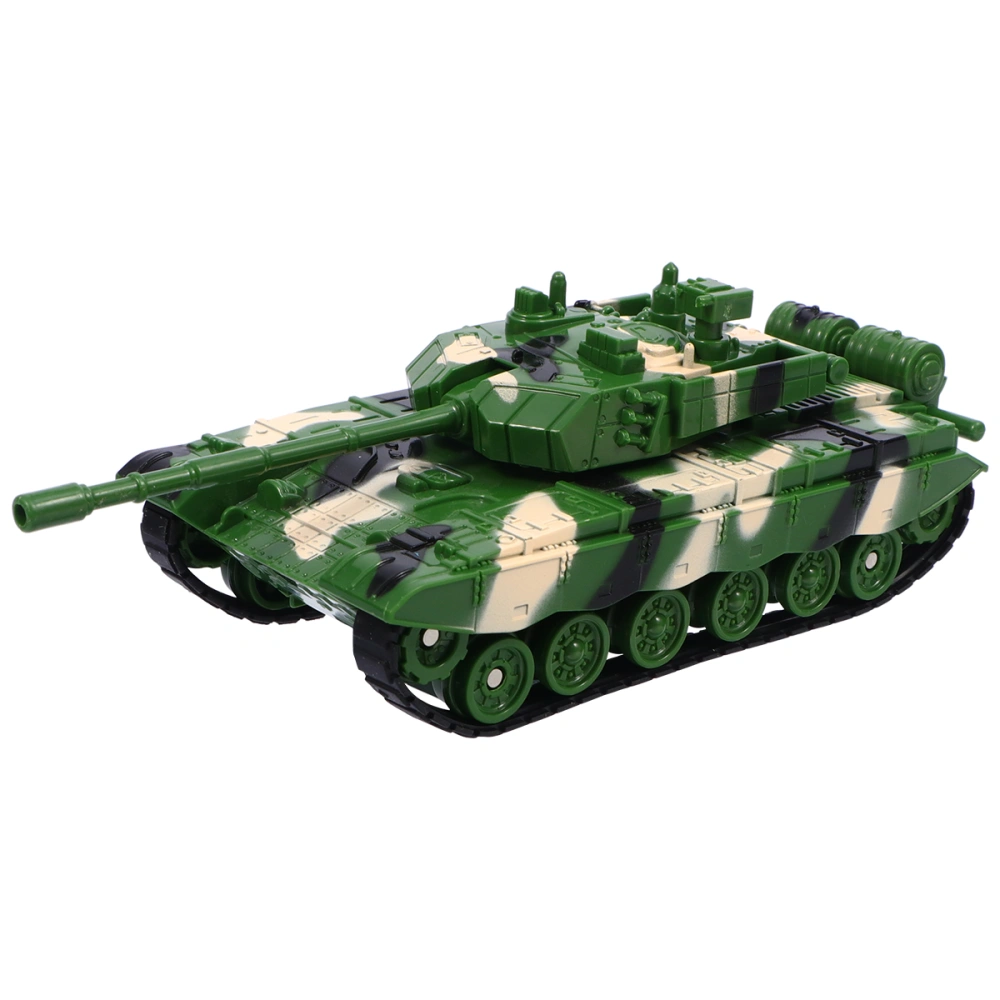 Children Military Model Toy Emulation Tank Model Toy (Camouflage Green)