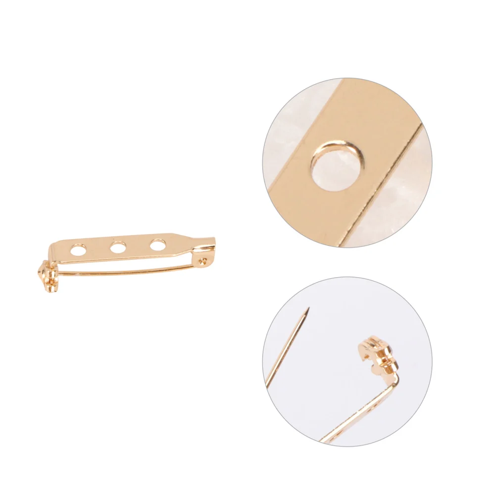 100Pcs Handmade Brooches Pin Accessory Corsage Pin Safe Lock Catch Pin Accessory