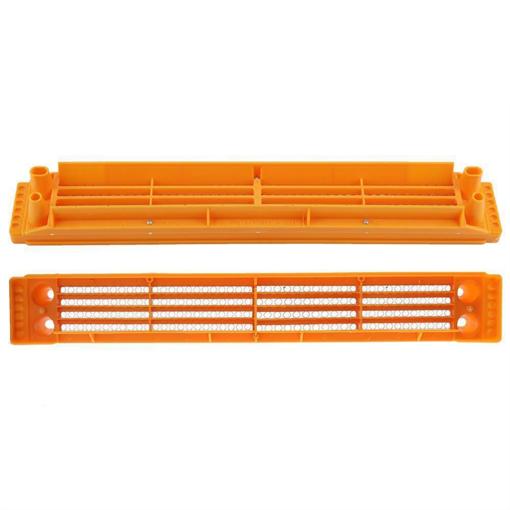 2PC Practical Pollen Collector Plastic Iron Wire Hives Pollen Collector Professional Beekeeping Tool for Outdoor Beekeeping Use Orange