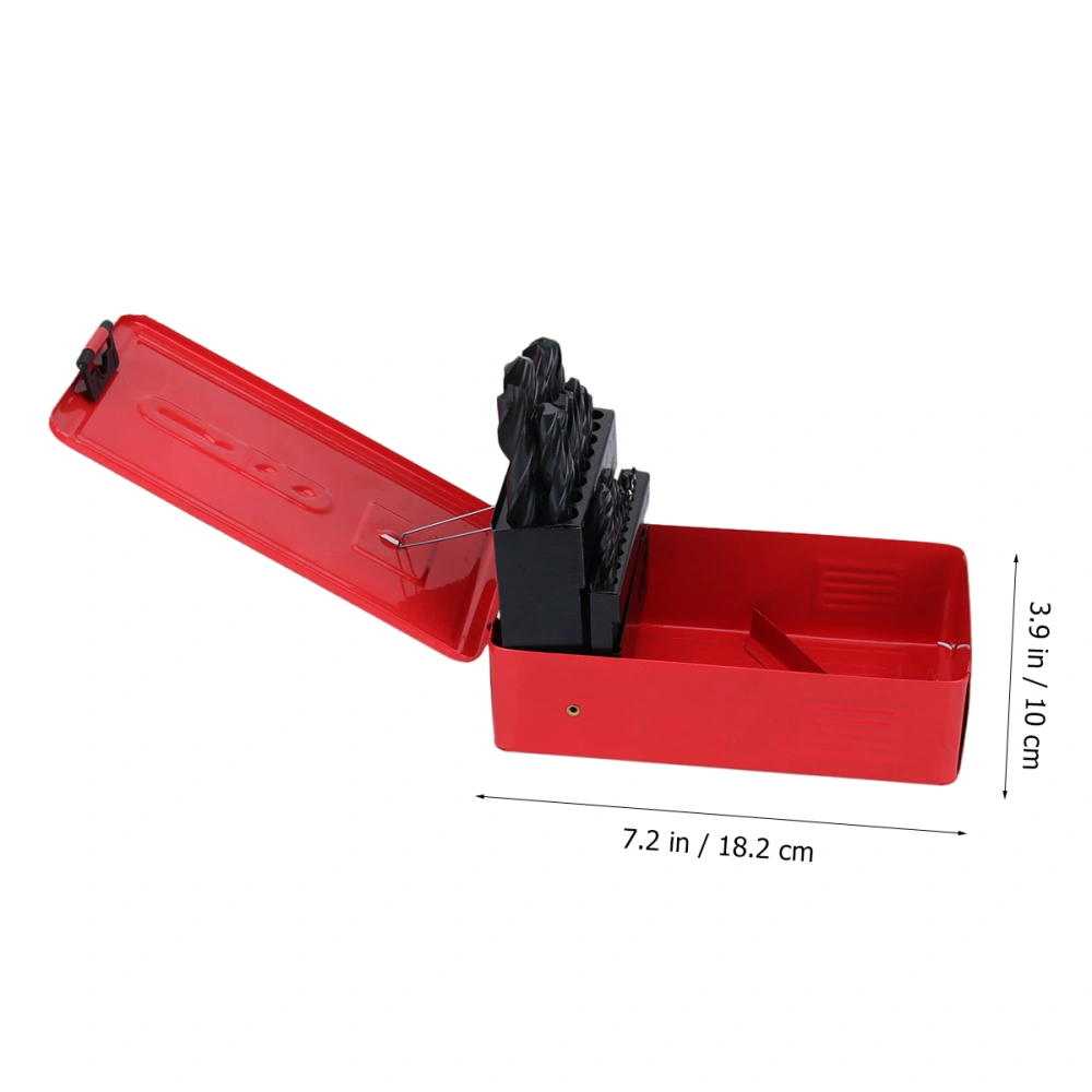 25Ps HSS High Steel Drill Bit Set Drilling Bits Kit for Metal Plastic Copper and Wood with Durable Carry Case