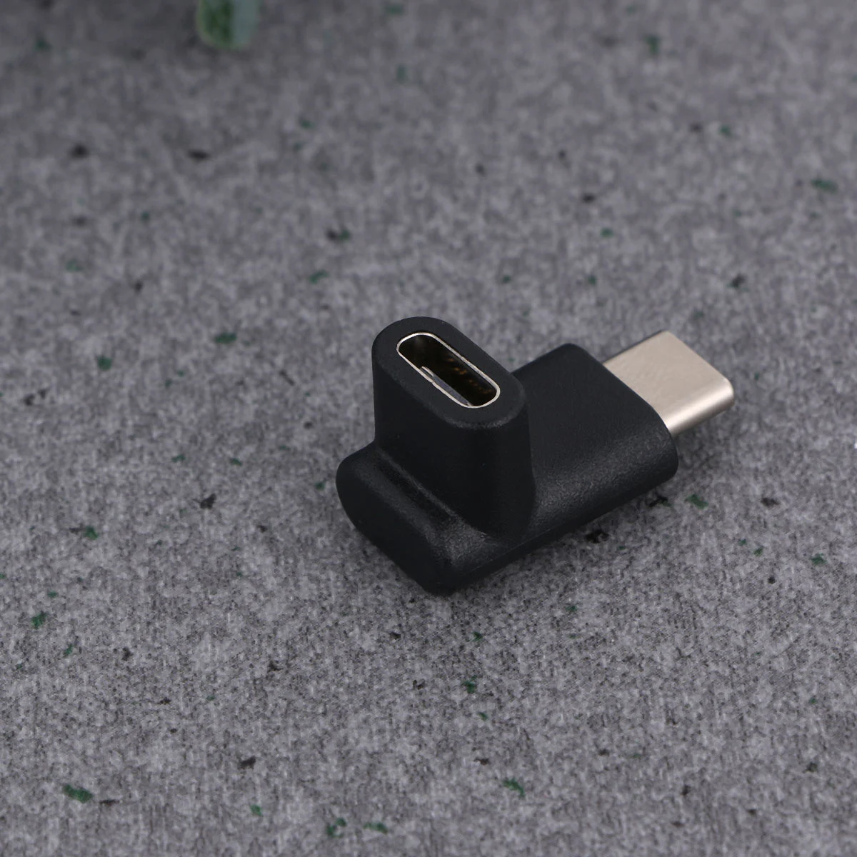 2PCS Right Angled Type-C Male to Female USB Adapter Converter Mobile Charging Transmission Line Connector Extender (A and B Type)