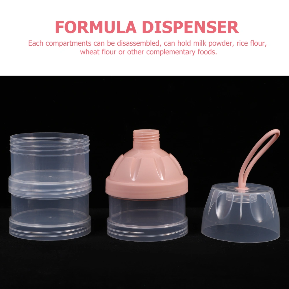 2pcs Formula Dispenser Travel Milk Powder Holder Stackable Milk Powder Container