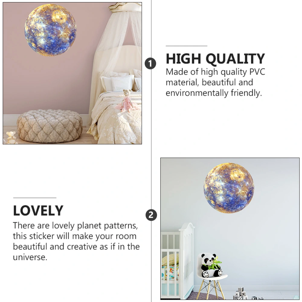 1Pc Luminous Decals Solar System Planet Sticker Fluorescent Sticker Wall Decor