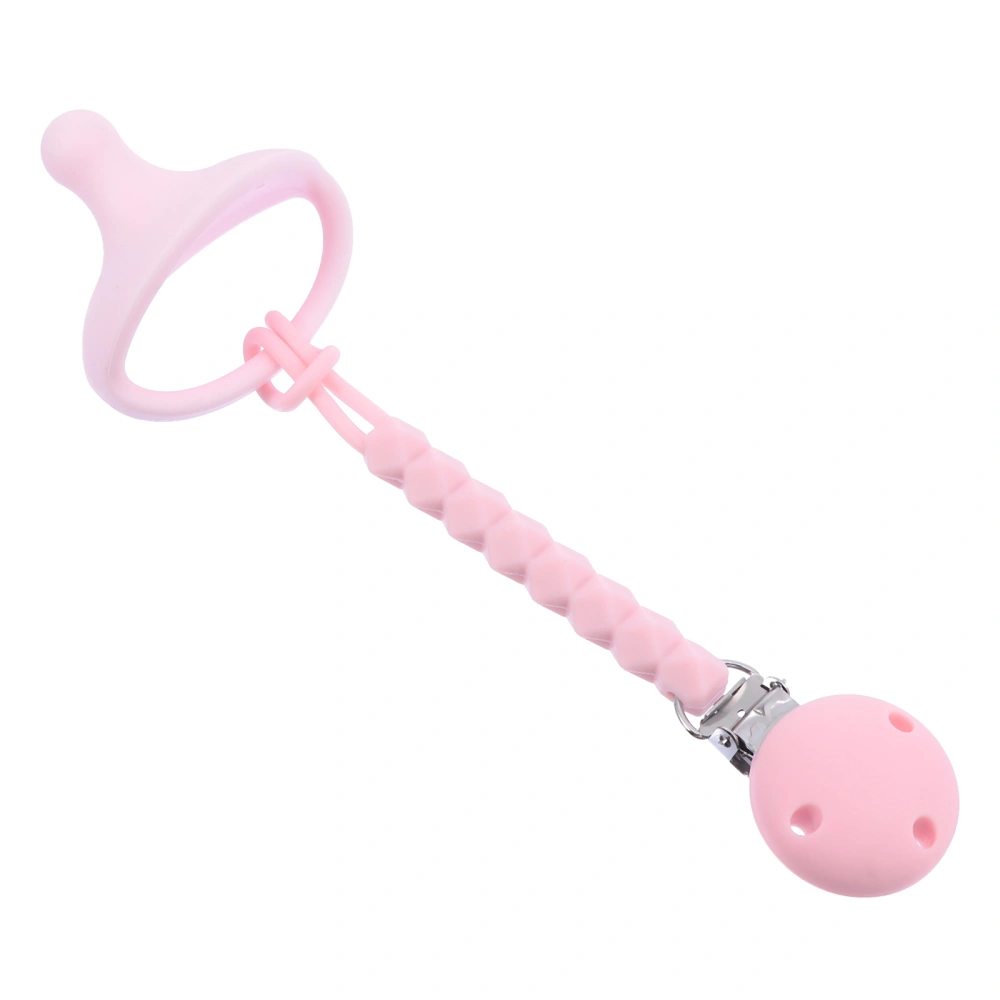 Silicone Pacifier Clip Chain Holder with Baby Soother Pacifier Set