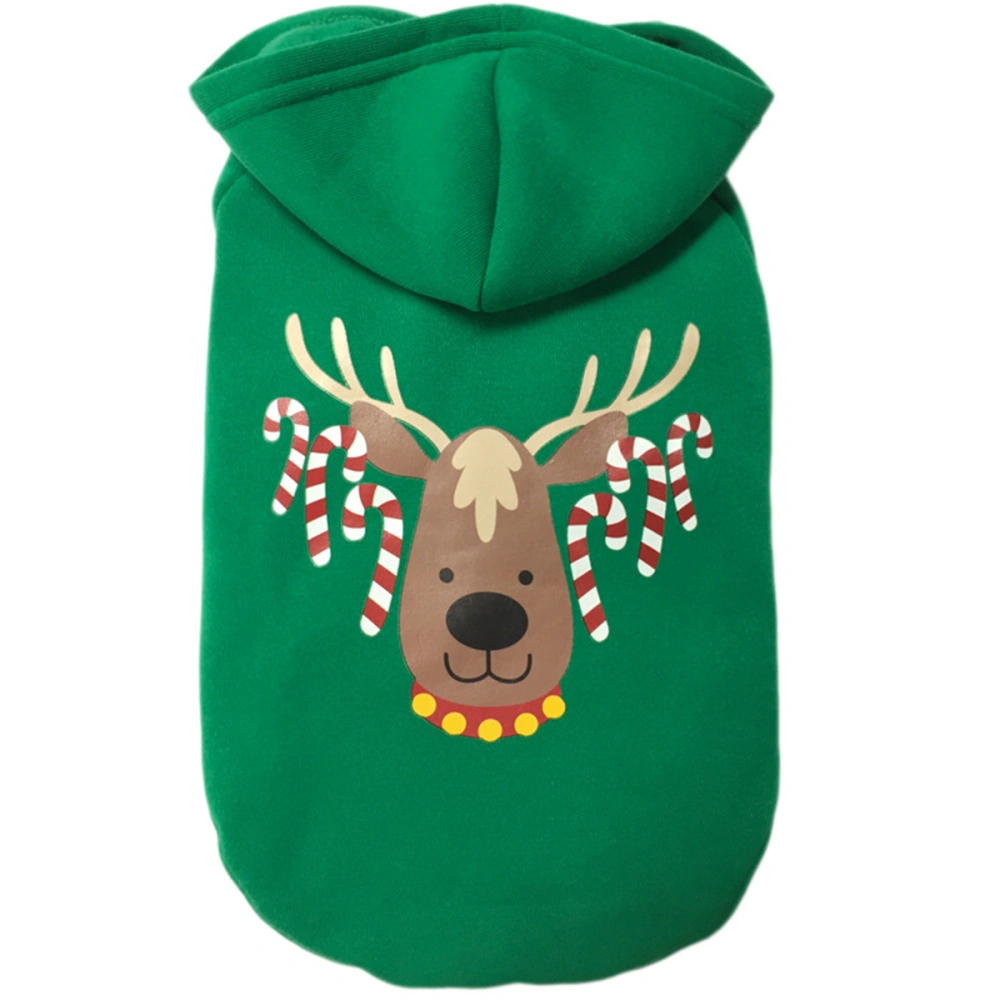 Dog Puppy Dress Skirt Pet Winter Clothes Vest Shirts Xmas Party Christmas Gift Elk Design Size L