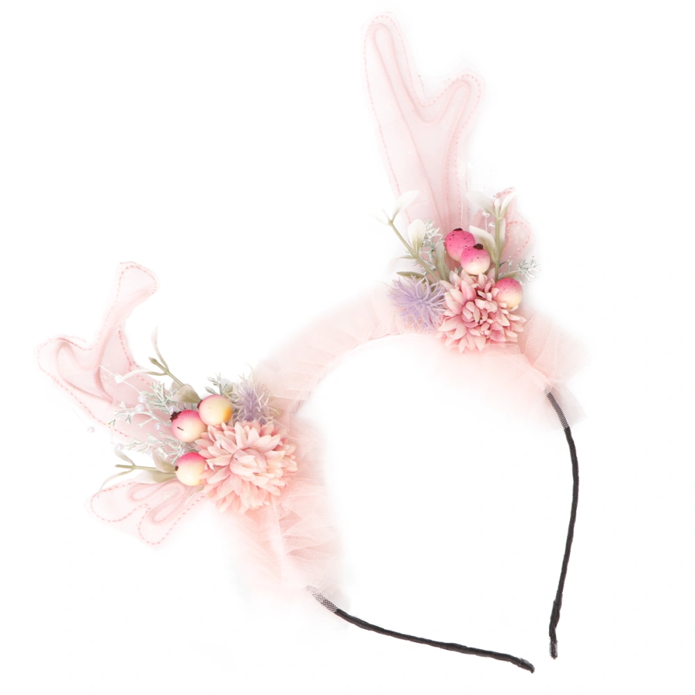 1Pc Lovely Hairband Party Headband Photography Props for Cosplay Party (Pink)