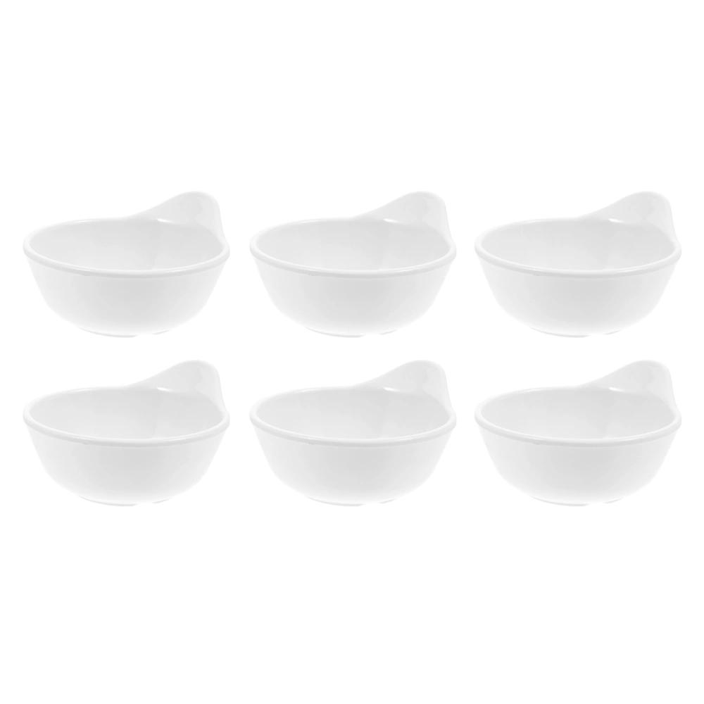 6Pcs Melamine Sauce Dish Seasoning Dish Dumpling Dipping Dish Kitchen Supplies