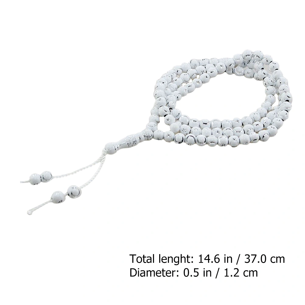 1pc Eid Muslim Festival Beads Bracelet Islamic Prayer Rosary Beads Bracelet