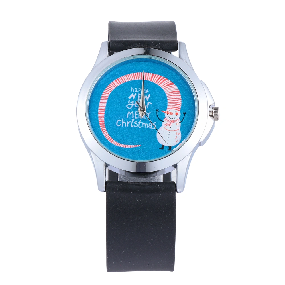 Christmas Elements Watch Quartz Watch PVC Watchband Cartoon Women Watch