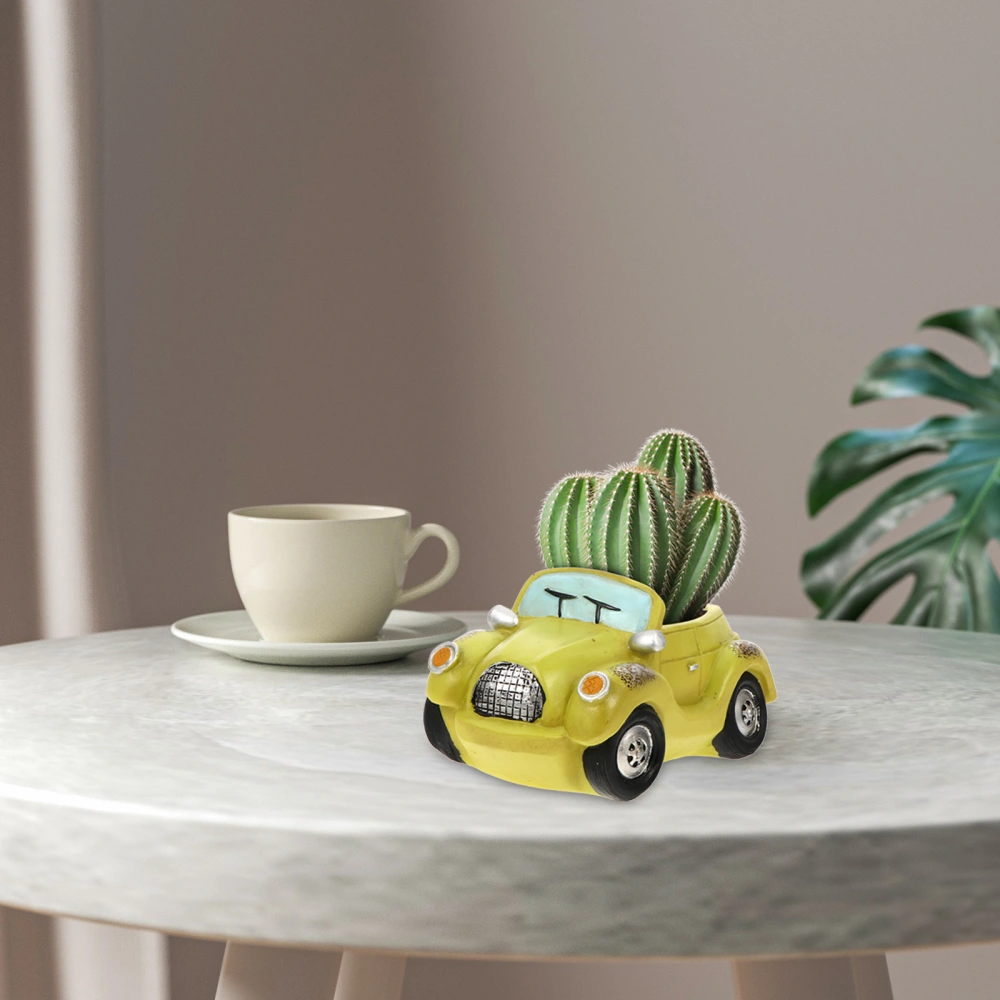 1pc Car-shaped Flower Pot Succulent Plants Pot Decorative Flowerpot Adornment