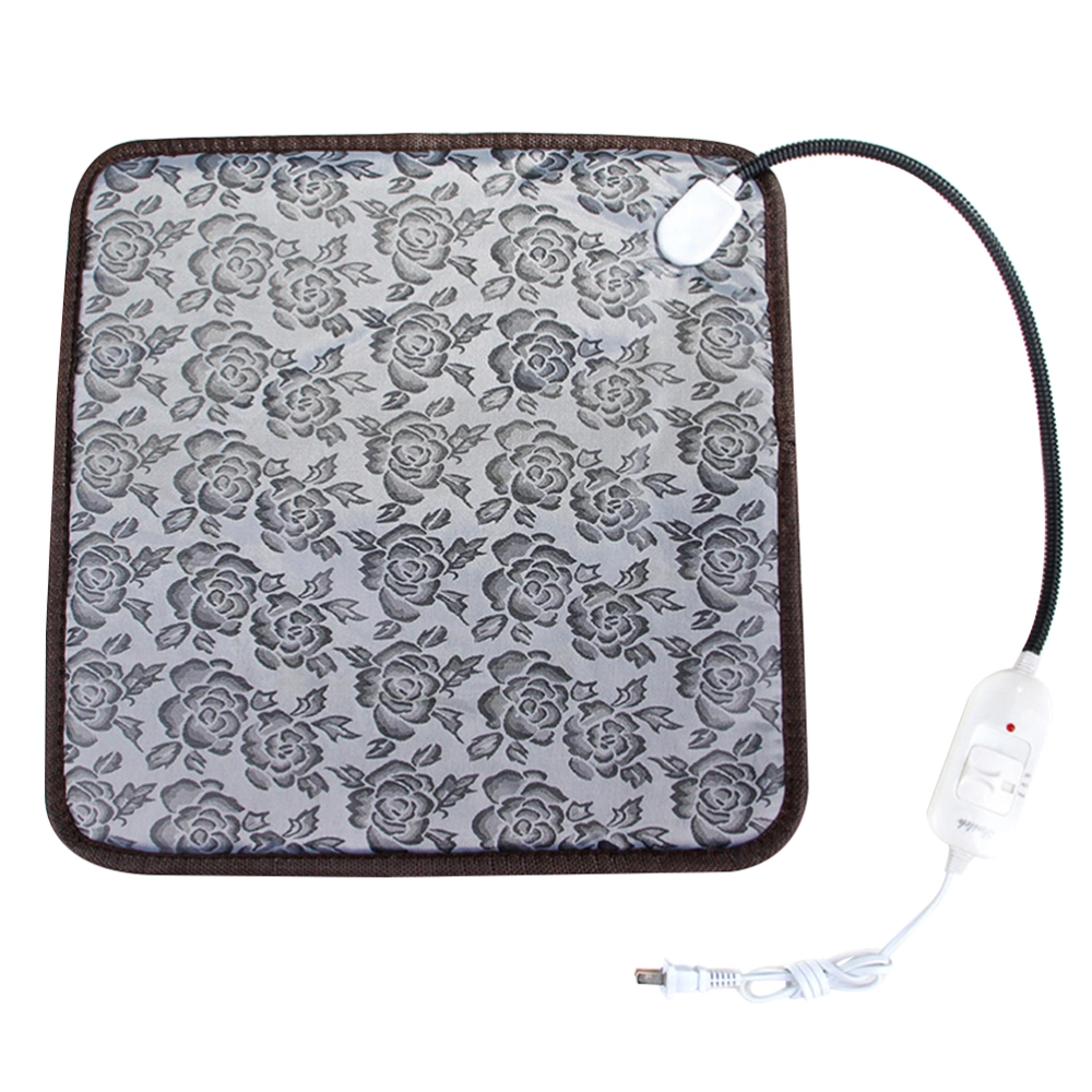 45x45cm Flower Printed Pet Heating Pad Electric Cat Dog Heater Mat Pet Waterproof Cushion with US Plug