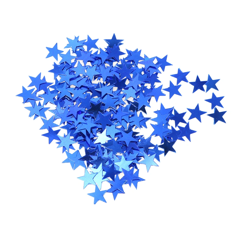 2000pcs 10mm Pentagram Shape Confetti Small Mini Beautiful Color Decorative for Party Birthday (Blue and Silver)