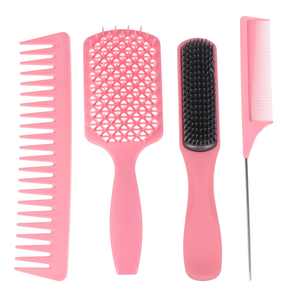 1 Set Plastic Combs Wet and Dry Dual Use Massage Combs Hair Detangling Combs