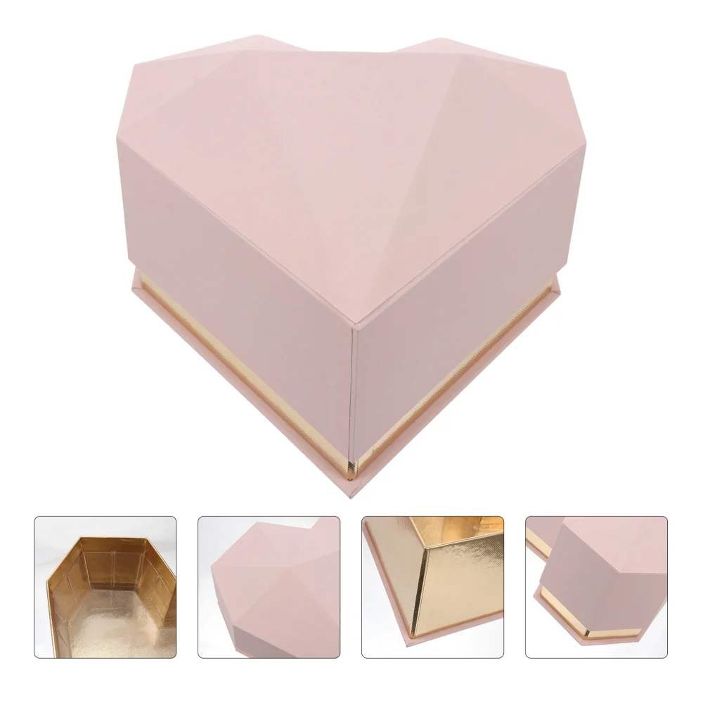 Valentine's Day Flower Case Creative Heart Shape Flower Wrapping Gift Box