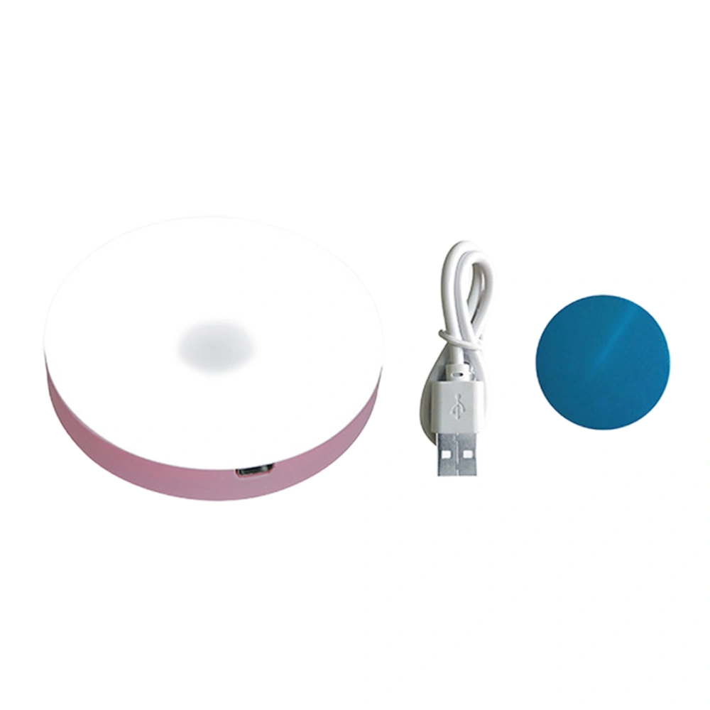 Inductive Pat Night Lamp USB Charging Night Lmap Touchable Bedroom Night Lamp (Pink White Light)