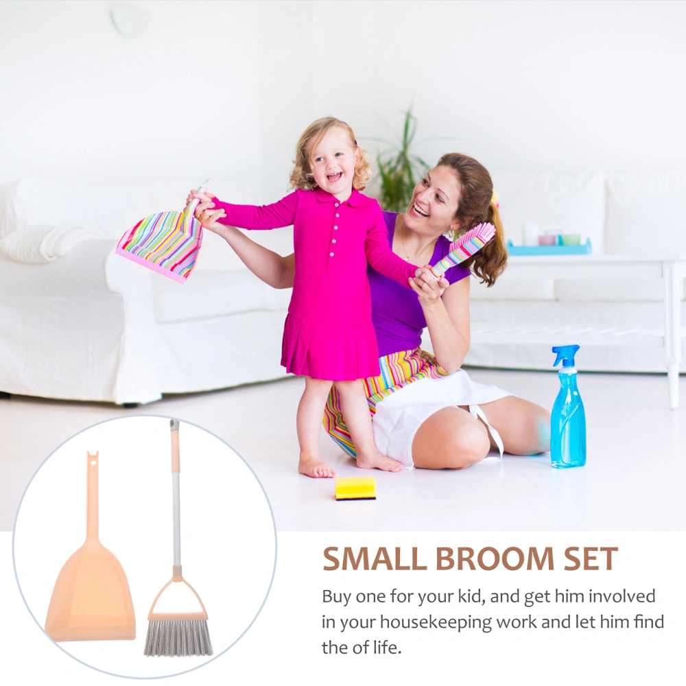 1 Set Children's Small Broom Home Cleaning Dustpan Set Children Cleaning Tool