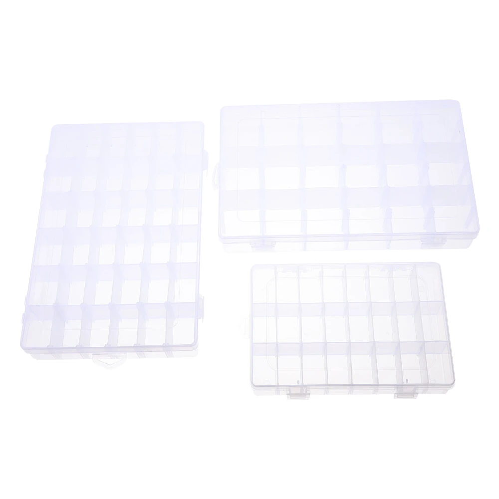 3Pcs Detachable Grids Storage Box Multifunctional Storage Containers for Small Items