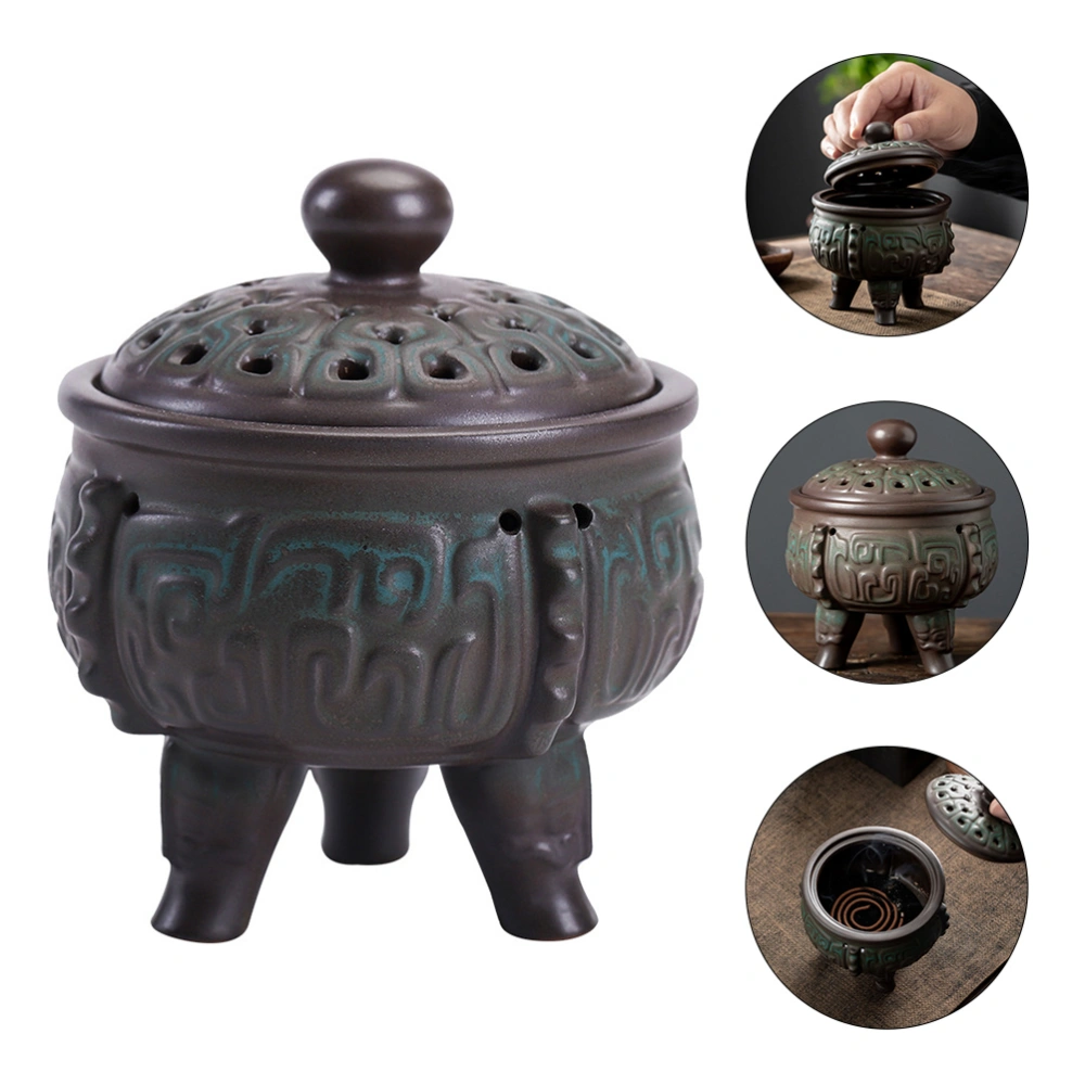 Vintage Desktop Incense Coil Burner Retro Censer Incense Cone Burner Holder
