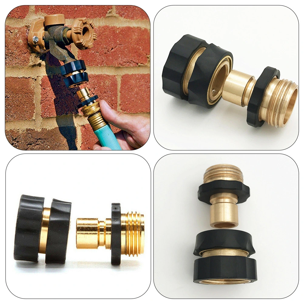 2 Pairs Garden Hose Fitting Quick Connector Water Hose Adapter Hose Attachments