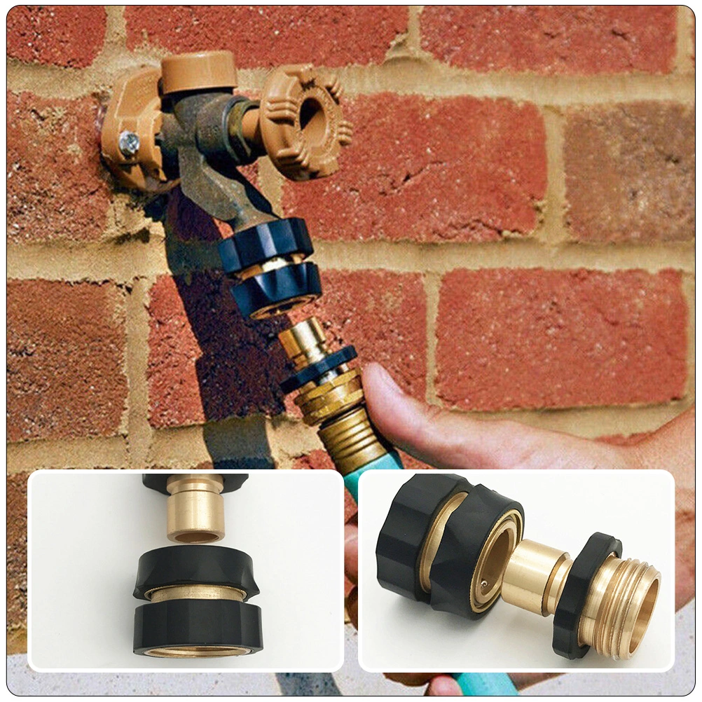 2 Pairs Garden Hose Fitting Quick Connector Water Hose Adapter Hose Attachments