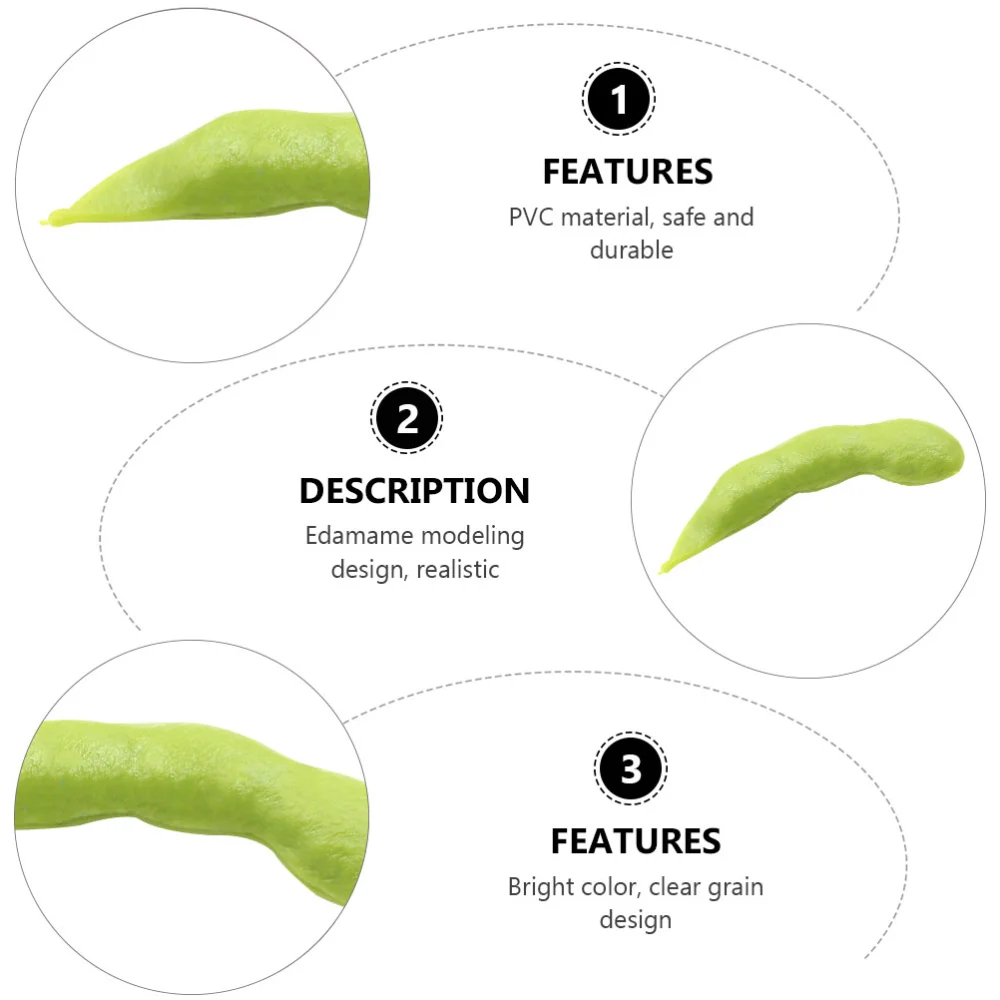 10 Pcs DIY Headwear Charms Soy Bean Shaped Hair Clip Charms DIY Crafts Supplies