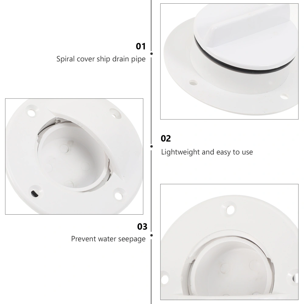 1 Set Durable Boat Transom Drain Hull Drain Stopper Boat Supplies