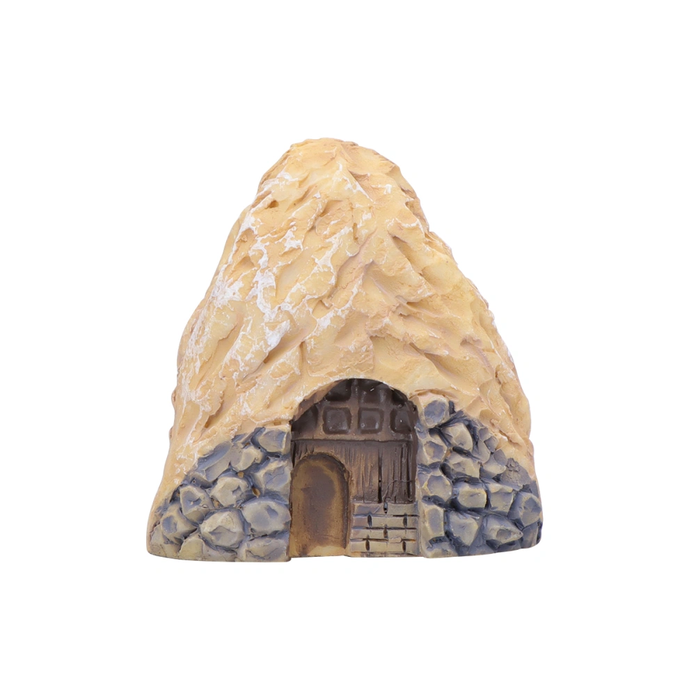 Miniature Cave House Decoration Micro Landscape Resin Bonsai Mini Garden Landscape Ornament Props DIY Cave House